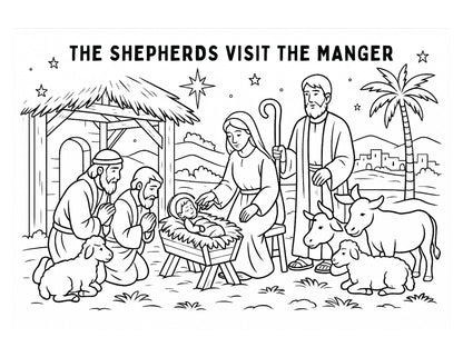 Christmas Coloring Book and Activity Pages