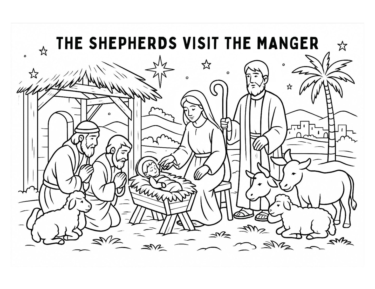 Christmas Coloring Book and Activity Pages