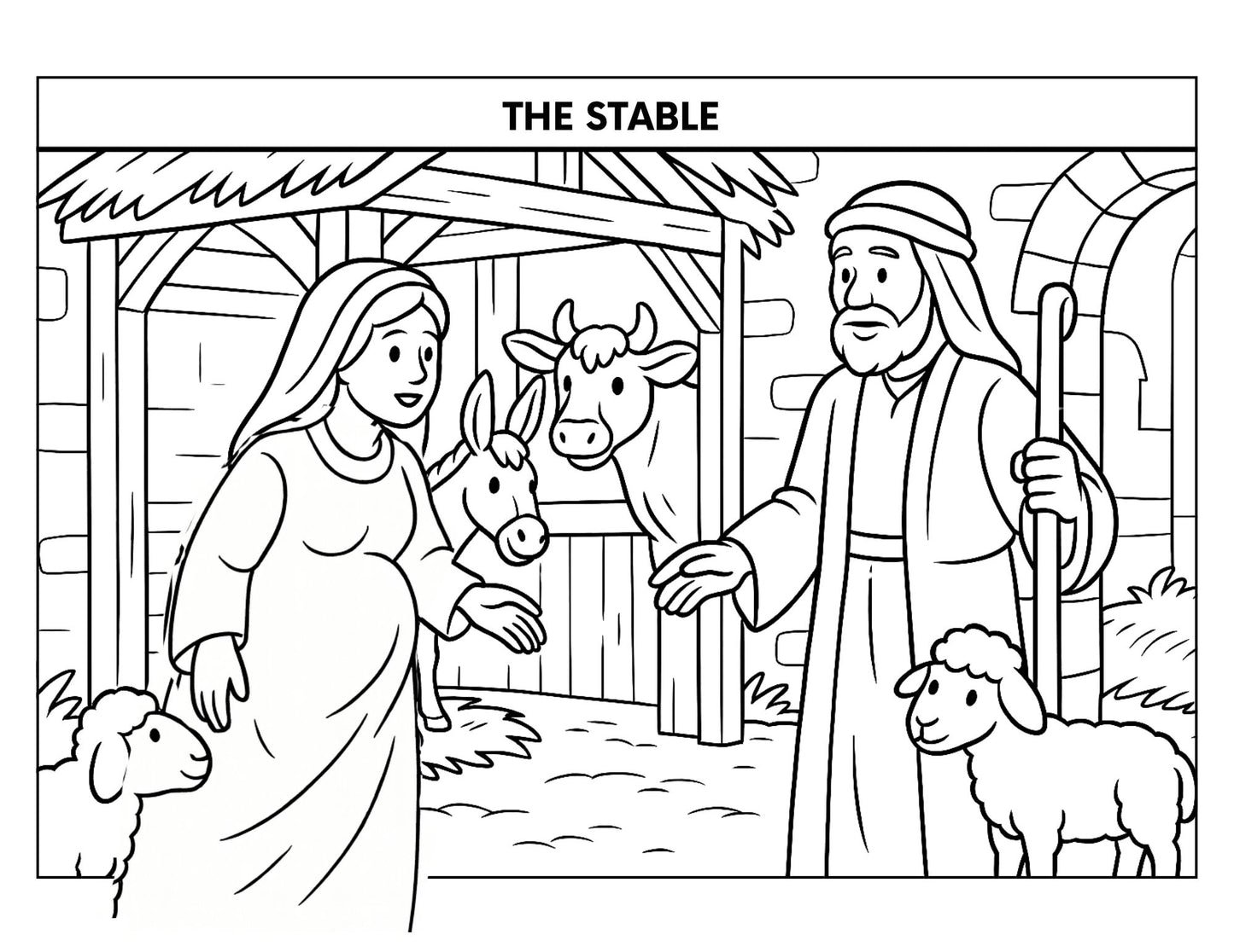 Christmas Coloring Book and Activity Pages